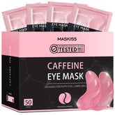 Maskiss under eye patches jelly texture for hydration and brighter under-eye look.