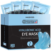 Maskiss Under Eye Patches packaging shows travel-friendly freshness for on-the-go use.