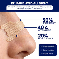 Massner snoring-support nose strip helps quieter nights