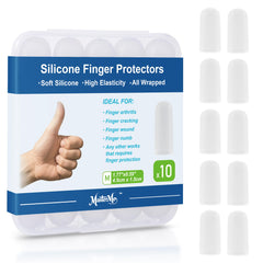 MasterMo gel finger cots in clear design protect fingertips with soft, comfortable coverage.