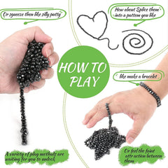 Matassari fidget magnets close-up for versatile shapes and sensory feedback.