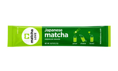matcha LOVE single-serve packets provide convenience for quick tea anytime.