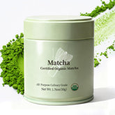 MatchAdmire Matcha Premium First Harvest can — organic green tea powder ready for everyday lattes