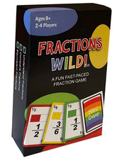 Math Magic Fractions Wild top pile card for fast color or fraction matching.