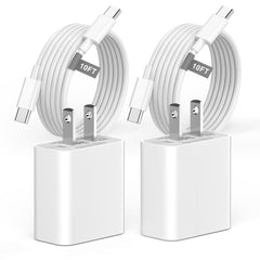 Matsusho 20W USB-C wall charger front view powering iPhone 17 series