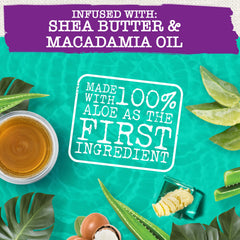 Maui Moisture Heal and Hydrate Shea Butter Shampoo used on wet hair for daily cleansing.
