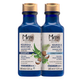 Maui Moisture Nourish & Moisture Coconut Milk Shampoo bottle with hydrating formula for curls.