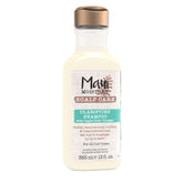 Maui Moisture Scalp Care Clarifying Shampoo bottle close-up, gentle scalp cleansing with aloe vera.
