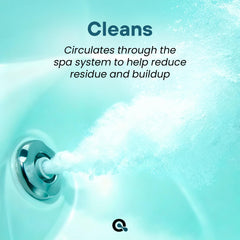 MAV AquaDoc spa water clarity showing brighter soak