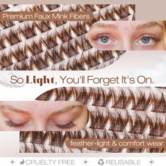 Mavphnee CC curve and invisible band lifting eyes with seamless lash line.