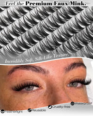 Mavphnee cluster lashes ultra-fine band for a seamless, comfortable fit.