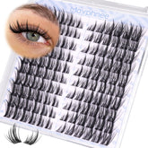 Mavphnee Manga Lash Clusters left-right mapped for quick, balanced cat-eye looks.