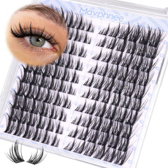 Mavphnee Manga Lash Clusters left-right mapped for quick, balanced cat-eye looks.