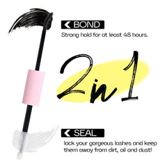Mavphnee Seal brush locks lashes from base to tip.