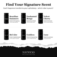 Mavwicks Long-Lasting Fragrance from upholstery deodorizer for hours of scent