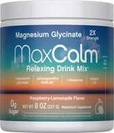Max Calm raspberry-lemonade packet for quick on-the-go calm.