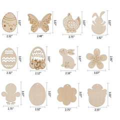 Max Fun Easter egg wood cutout ornament ideal for painting and display.