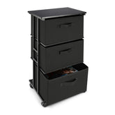 MAX Houser dresser with 3 drawers keeps clothes organized and accessible.