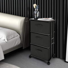 MAX Houser fabric dresser tower is lightweight and easy to move.