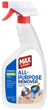 Max Strip all-purpose paint remover spray bottle for fast paint cleanup.