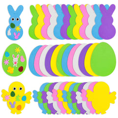 Max Fun foam bunny shapes for DIY decorations and classroom projects.