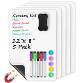 MaxGear fridge whiteboard 12x8 on a metal surface for quick notes and planning.