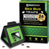 MaxGuard bed bug trap close-up showing sticky adhesive for detection.