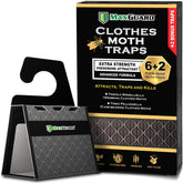MaxGuard clothes moth traps pack front view for closet protection
