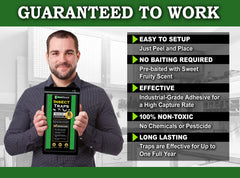 MaxGuard Extra Large Traps adhesive close-up shows industrial-grade sticky surface that locks in pests.