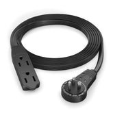 Maximm cable with a 360° rotating flat plug for flexible positioning behind furniture.