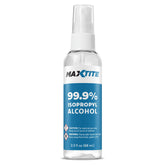 MaxTite 99.9% isopropyl alcohol bottle with pump spray for precise electronics cleaning.