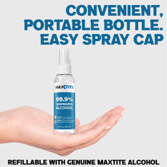 MAXTITE isopropyl bottle used on PCB surfaces for precise cleaning