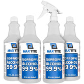 Maxtite 99.9% isopropyl alcohol bottle—high-purity surface cleaner for electronics and labs.
