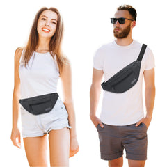 MAXTOP Crossbody Fanny Pack inside pocket access for organization