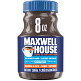 Maxwell House Original Roast jar front view highlights easy instant brewing