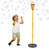 Maxx Bubbles Tiki Torch Bubbler setup creates magical backyard ambience for outdoor parties