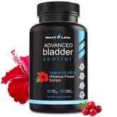 MaxX Labs advanced bladder support bottle promotes daily urinary comfort.