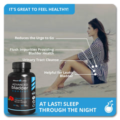 MaxX Labs advanced bladder support capsules offer convenient daily use.