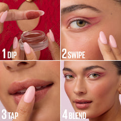 Maybelline Cloudtopia packaging closeup highlights compact design for on the go use.