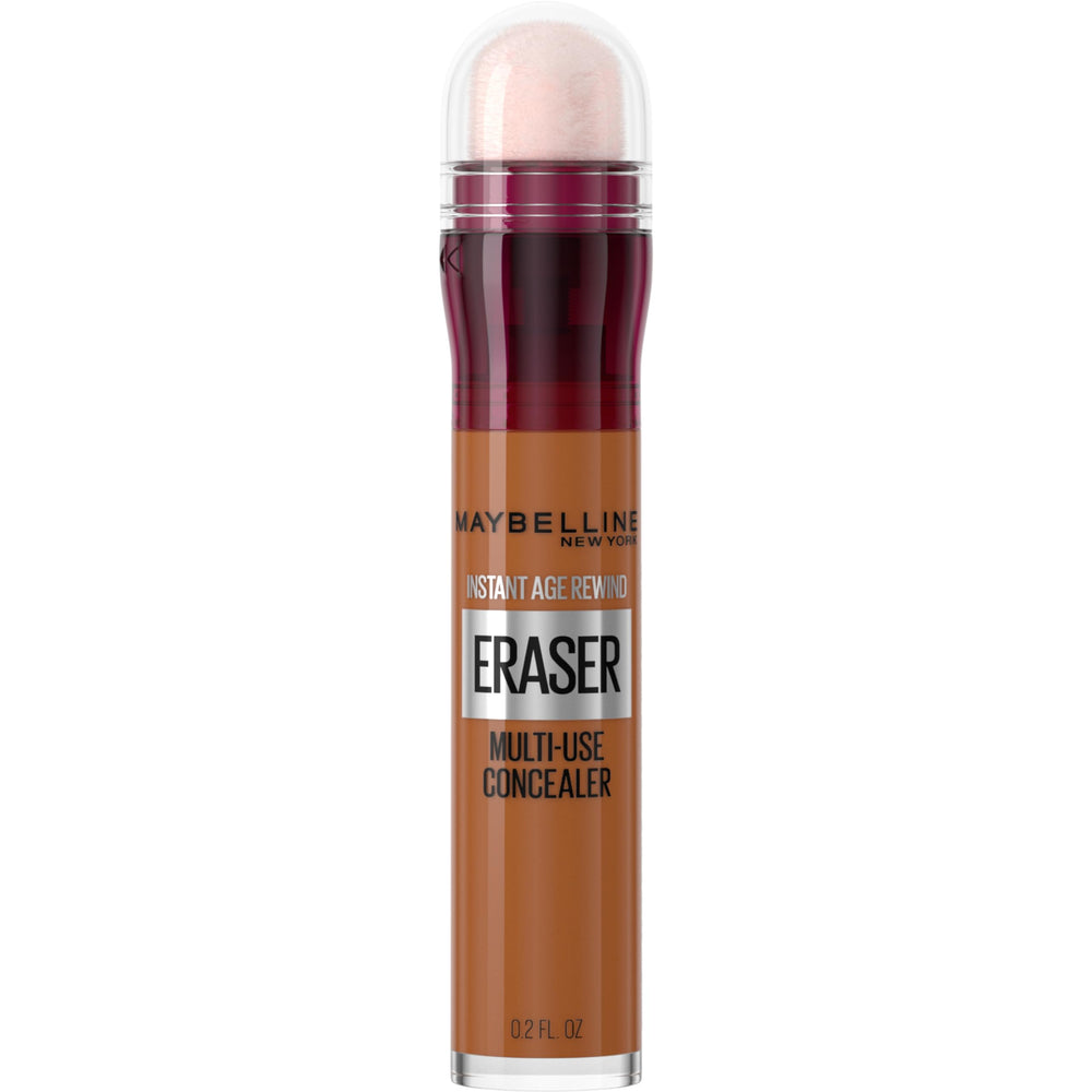 Maybelline Instant Age Rewind Eraser bottle with click-pen concealer for quick coverage