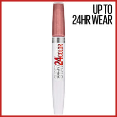 Maybelline Super Stay 24 two-step application tip for precise, long-lasting color.
