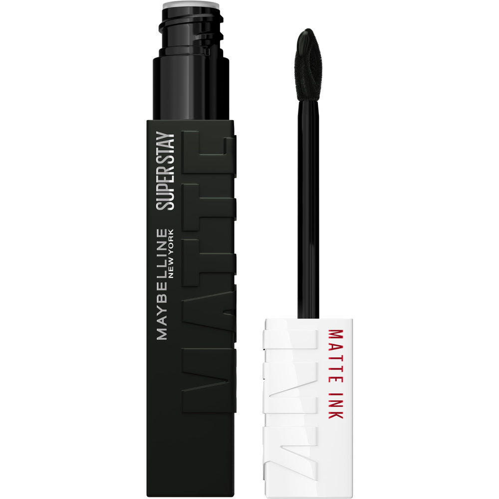 Maybelline SuperStay Matte Ink Thrill Seeker bottle with long-lasting color.
