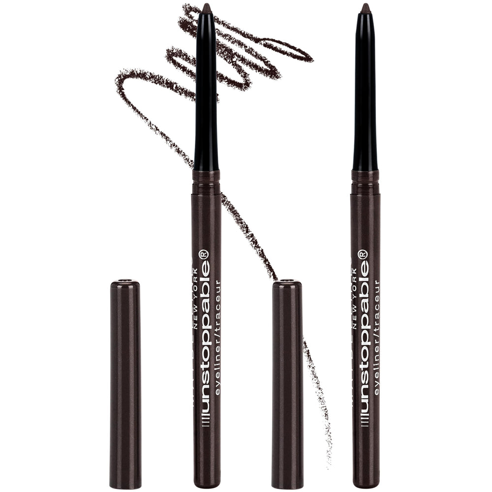 Maybelline Unstoppable Espresso pencil tip for precise, smooth definition.