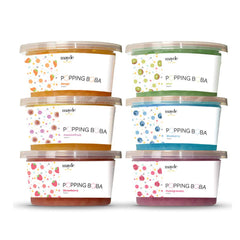 Mayde bursting boba pearls strawberry, ideal for homemade bubble tea