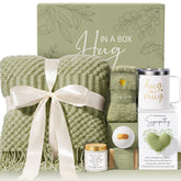 MAYICIVO sympathy gift basket blanket visual: plush 50x66 inch throw for cozy comfort during grieving moments.