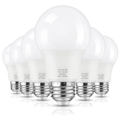 Maylaywood A19 LED bulb emits 850 lumens at 5000K for crisp daylight illumination.