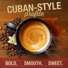 Mayorga Decaf Cubano Roast brewed cup aromatic and bold.