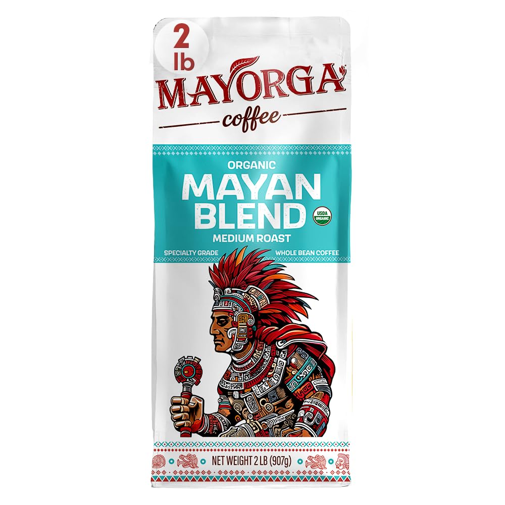 Mayorga Mayan Blend medium roast whole-bean coffee for everyday brewing