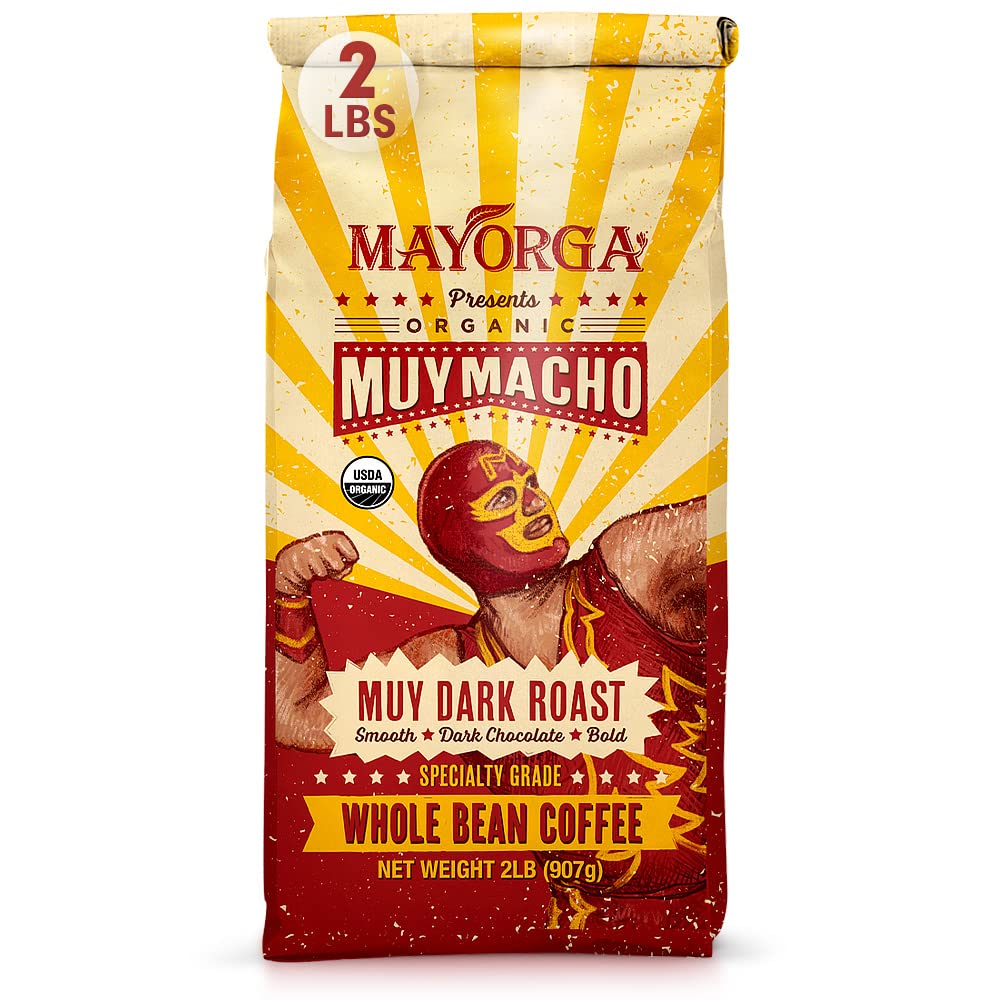 Mayorga Muy Macho roast aroma reveals bold chocolate notes for a rich morning ritual.