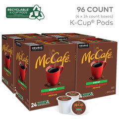 McCafé Arabica beans decaf highlight balanced aroma and smooth body.